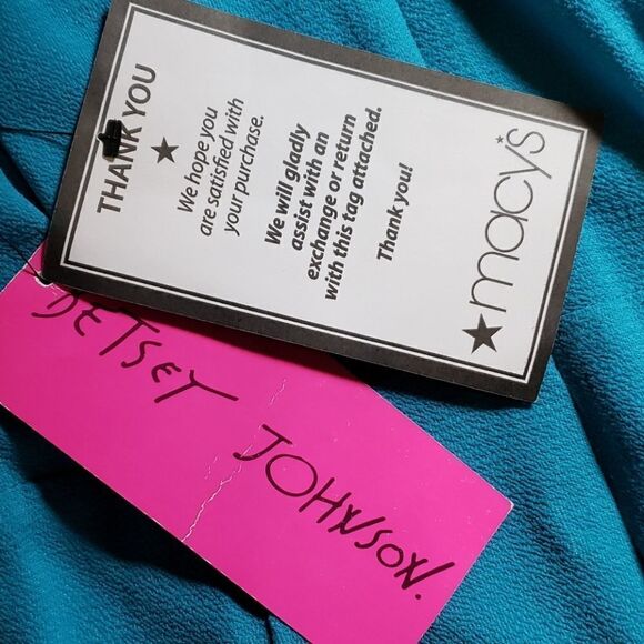 Betsey Johnson Shoulder Tie Flowing Long Dress - Picture 6 of 7